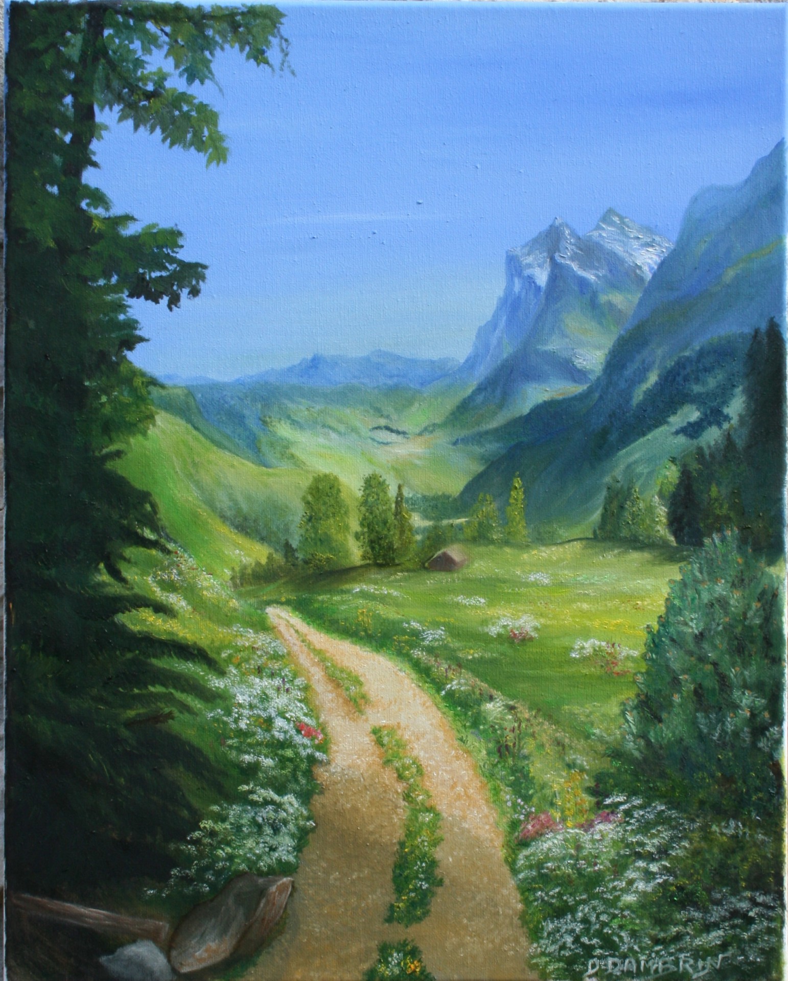 Chemin de haute montagne