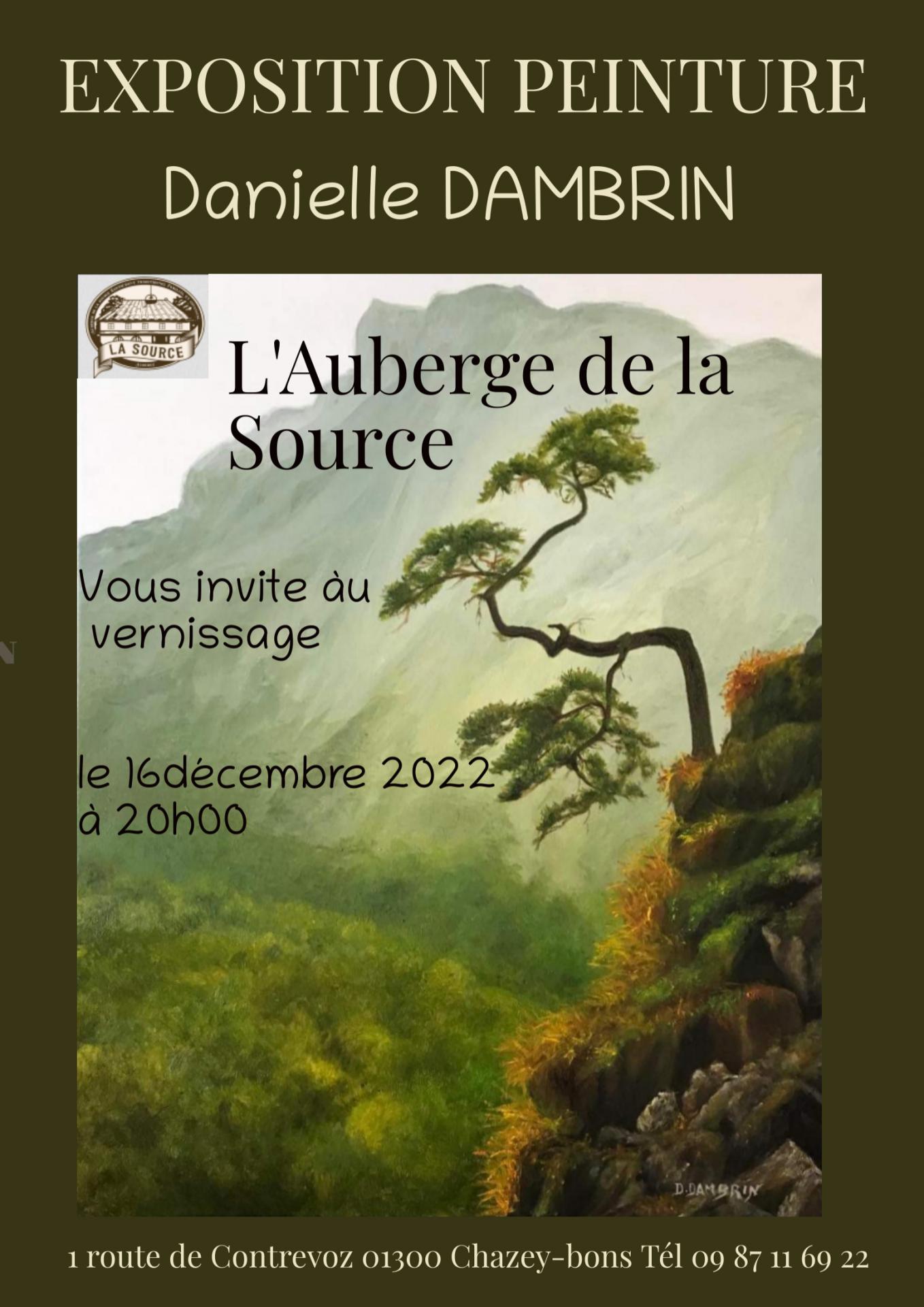 Affiche expo auberge de la source